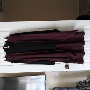 2 piece Lg Burgundy Vest & matching Pollazzo pant